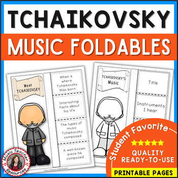 Preview of Music Composer TCHAIKOVSKY Biography Research and Listening Worksheets