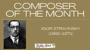 Preview of Music Composer of the Month - Igor Stravinsky