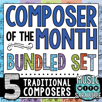 Preview of Music Composer of the Month- Bundle #1- Traditional Composers