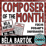Music Composer of the Month: Béla Bartók Bulletin Board Pack