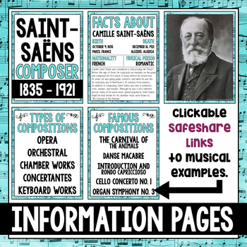 Camille Saint-Saëns, Composer - Leading Musicians