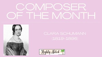 Preview of Music Composer of the Month - Clara Schumann
