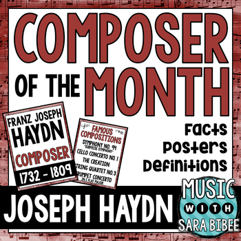 Preview of Music Composer of the Month: Franz Joseph Haydn- Bulletin Board Pack