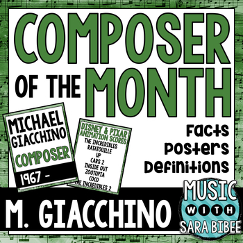 Preview of Music Composer of the Month: Michael Giacchino Bulletin Board Pack