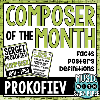 Preview of Music Composer of the Month: Sergei Prokofiev Bulletin Board Pack