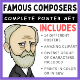Famous Music Composers: Classroom Posters  (14 Posters)