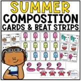 Music Composition Cards and Beat Strips - Summer