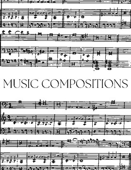Preview of Music Composition Journal/Notebook for students