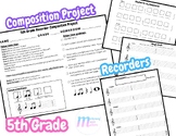 Music Composition Project for 5th Grade | Recorder Composition