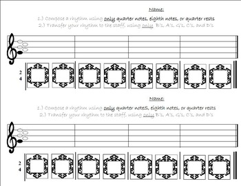 Preview of Music Composition Sheets (120+ sheets in collection!)