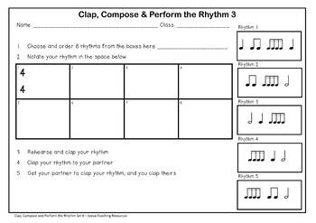 Music Composition Worksheets - Set 6 by Jooya Teaching Resources