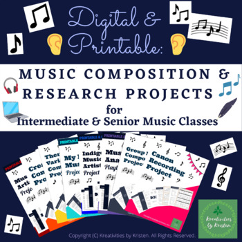 Preview of Music Composition and Research Projects for Intermediate & Senior Music Classes