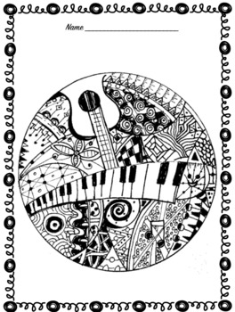 Preview of Music Concert Coloring Pages