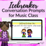 Music Conversation Starters + Icebreakers + Writing Prompt