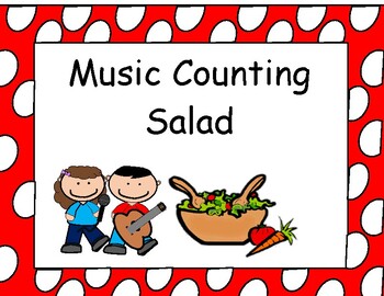 Preview of Music Counting Salad Activity