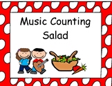 Music Counting Salad Activity