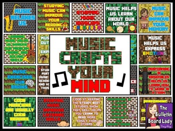 Preview of Music Crafts Your Mind Bulletin Board