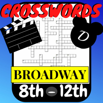 Music Crossword 4 Puzzles Broadway Musicals Movies Distance Learning