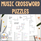 Music Worksheets Crossword Puzzles