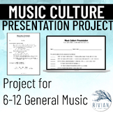 Music Culture Presentation Project PDF & Editable Version 