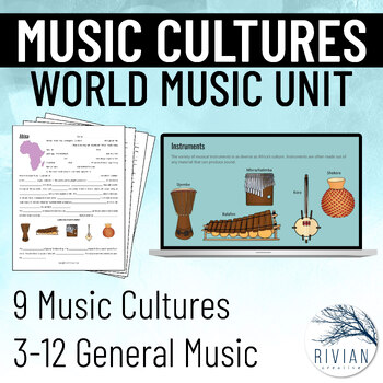 Preview of Music Cultures a World Music Unit Print & Digital