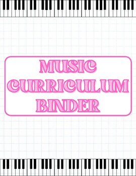 Preview of Music Curriculum Binder Label