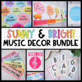 Music Classroom Decor BUNDLE - Sunny & Bright