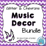 Music Decor Bundle - Glitter & Chevrons