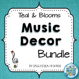 Music Decor Bundle - Teal & Blooms