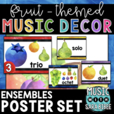 Music Decor: Fruit-Themed Ensemble Posters