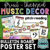 Music Decor: Fruit-Themed Pitch-Reading Bulletin Board