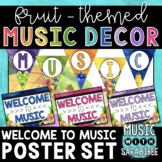 Music Decor: Fruit-Themed Welcome Banner, Posters, & Letters