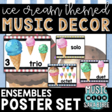 Music Decor: Ice Cream-Themed Ensemble Posters
