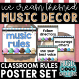Music Decor: Ice Cream-Themed Music Rules Posters