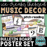 Music Decor: Ice Cream-Themed Pitch-Reading Bulletin Board