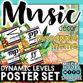 Music Decor: Pineapple-Themed Dynamics Posters
