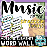 Music Decor: Pineapple-Themed Music Term Cards