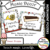 Music Decor - SWEET SHOPPE - Instrument Posters - Orchestr