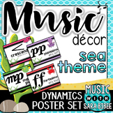 Music Decor: Sea-Themed Dynamics Posters