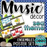 Music Decor: Sea-Themed Ensemble Posters