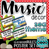 Music Decor: Sea-Themed Rules for the Classroom