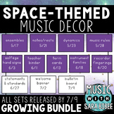 Music Decor: Space-Themed $$$ Saving GROWING Bundle - SAVE 72%
