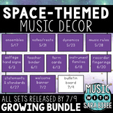 Music Decor: Space-Themed $$$ Saving GROWING Bundle - SAVE 68%