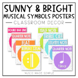 Music Decor Sunny & Bright - Musical Symbol Posters