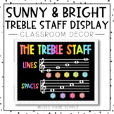 Music Decor Sunny & Bright - Treble Staff Display
