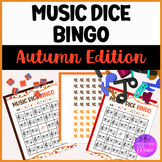 Music Dice Bingo Game *Autumn Edition*
