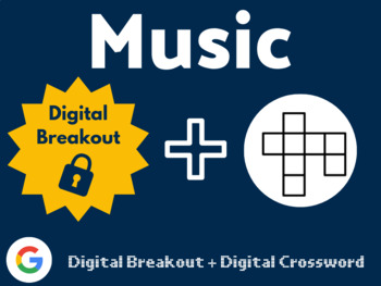 Preview of Music Digital Bundle (Digital Breakout, Digital Crossword)