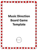 Music Direction Game Board Template