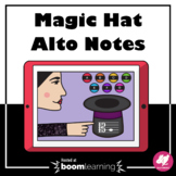 Music Game - Alto Clef Note Names - Magic Hat - Boom Cards