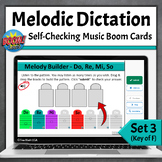 Music Boom Cards | Melodic Dictation Key of F | Set 3 - Do